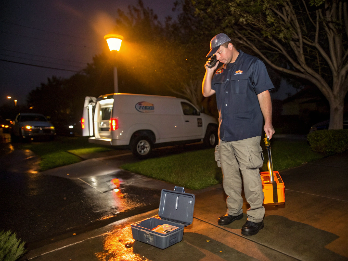 Riverdale Plumbing Pros licensed technician on-site serving residential plumbing in College Park, Georgia