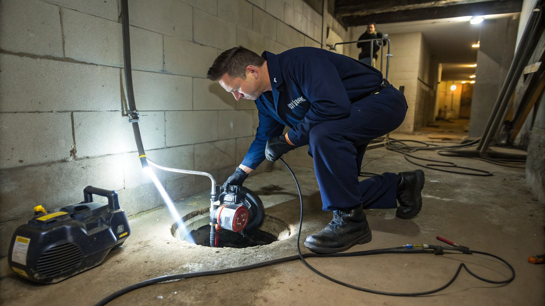 Professional drain cleaning diagnostic equipment